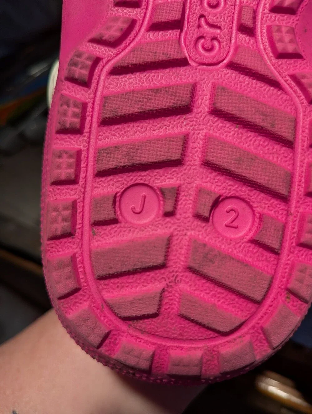 Crocs‎ Pink Lined Youth Shoes Size J2